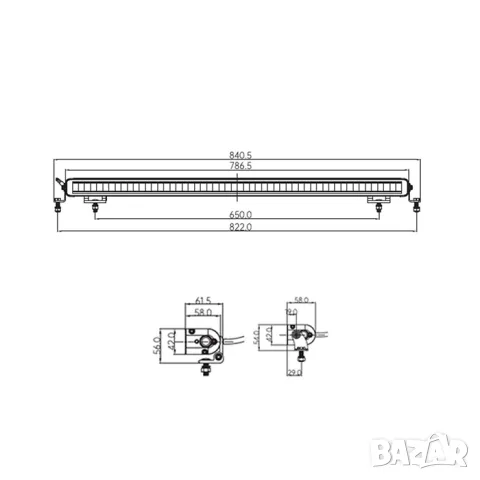 LED бар 135W 31 инча 12 24V, снимка 8 - Аксесоари и консумативи - 55864384