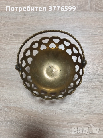 Месингова кошница , снимка 3 - Декорация за дома - 51682942