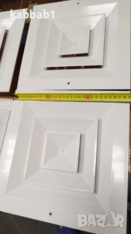 Вентилационна  решетка - Алуминиев дифузор за въздуховоди 30/30см 4бр, снимка 17 - Строителни материали - 53375246