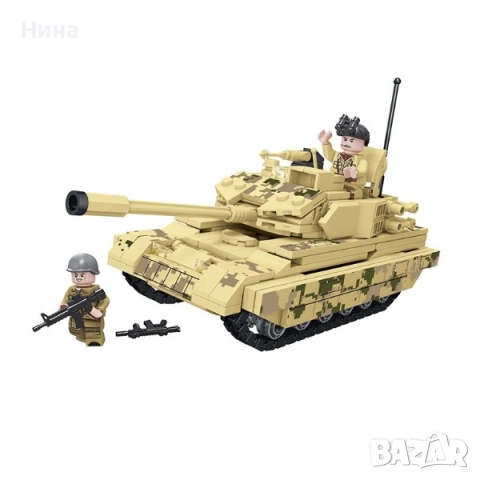 Конструктор военен танк - 372 елемента 🧱, снимка 4 - Конструктори - 52854204