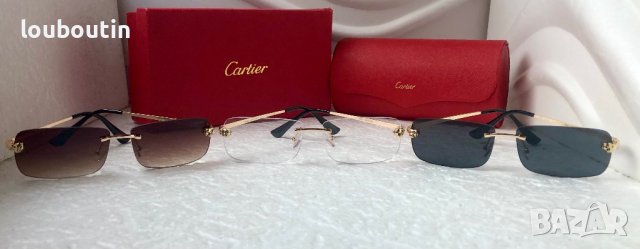Cartier унисекс прозрачни слънчеви диоптрични рамки очила за компютър, снимка 9 - Слънчеви и диоптрични очила - 39000263
