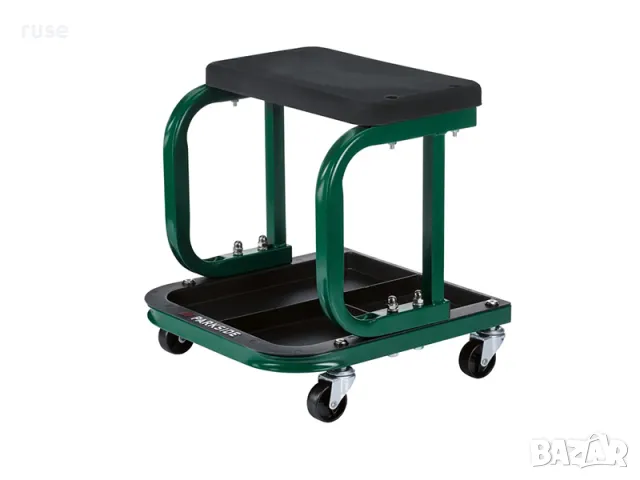 НОВИ! Работна седалка на колела автомоньорски стол до 125кг Parkside