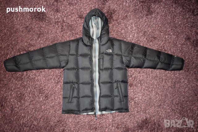 THE NORTH FACE 550 Reversible Down Hoodie jacket Sz boy’s XL / 18-20 y /-#00259 , снимка 2 - Якета - 39059684