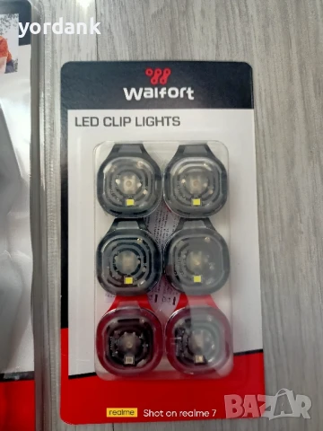 Комплект за колоездачи Walfort слънчеви очила и 6 броя LED клипсове, снимка 2 - Аксесоари за велосипеди - 51378859