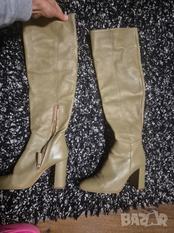 Zara N38 ботуши ест.кожа , снимка 2 - Дамски ботуши - 52723172
