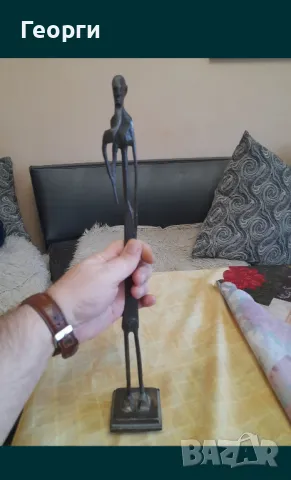 Бронзова статуетка-334, снимка 2 - Антикварни и старинни предмети - 50131264