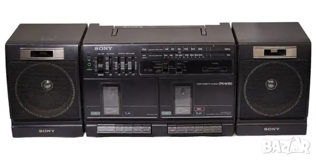 Оригинал SONY К-т Японски ТОНКОЛОНИ 185x156x135 мм с кабели AC 220V Радиокасетофон 1980-те БАРТЕР, снимка 4 - Тонколони - 48419587