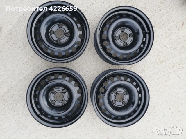 Железни джанти 14' 4х100 ет40, снимка 3 - Гуми и джанти - 52518978