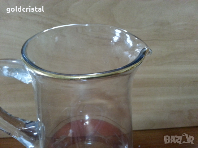 Ретро стъклена кана , снимка 4 - Антикварни и старинни предмети - 44928886