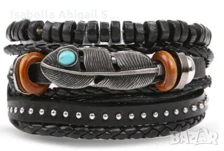 Кожени гривни, снимка 2 - Гривни - 32055531