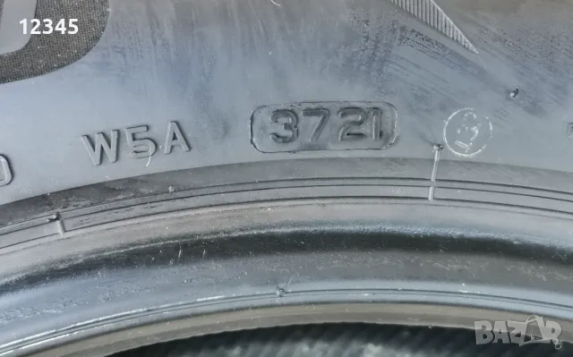 235/55R19 bridgestone dot2021-№794, снимка 5 - Гуми и джанти - 48648092