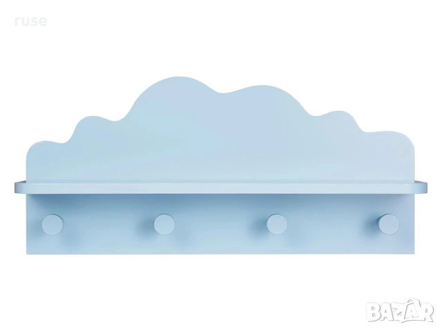 НОВИ! Детска закачалка с рафт 2в1 бял син розов, снимка 7 - Други - 50844703