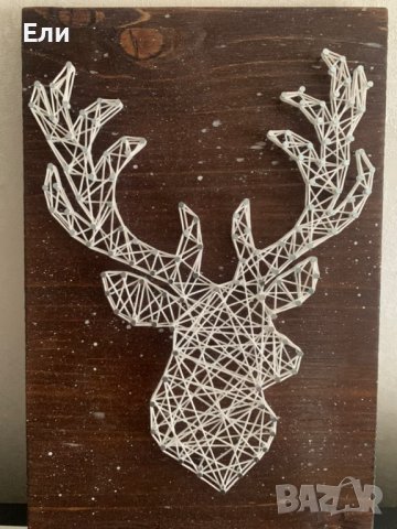 Пано с конци (стринг арт) Елен , снимка 1