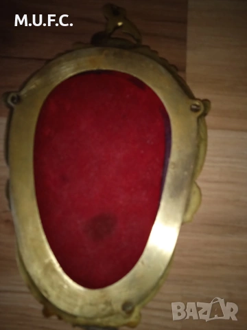 Бронзово огледало 1910 Арт нуво оригинално, снимка 11 - Антикварни и старинни предмети - 54172402