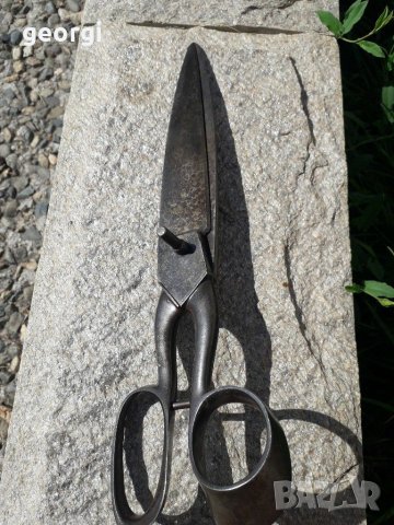 Стара голяма шивашка ножица , снимка 2 - Антикварни и старинни предмети - 30114433