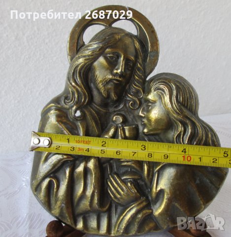 Исус и Магдалена, граал, причастие, пано религия метал , снимка 5 - Други ценни предмети - 29577817