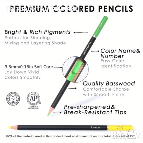 ПРОФЕСИОНАЛНИ МОЛИВИ ЗА РИСУВАНЕ С МЕК ГРАФИТ В МЕТАЛНА КУТИЯ 4823, снимка 2 - Други стоки за дома - 52643755