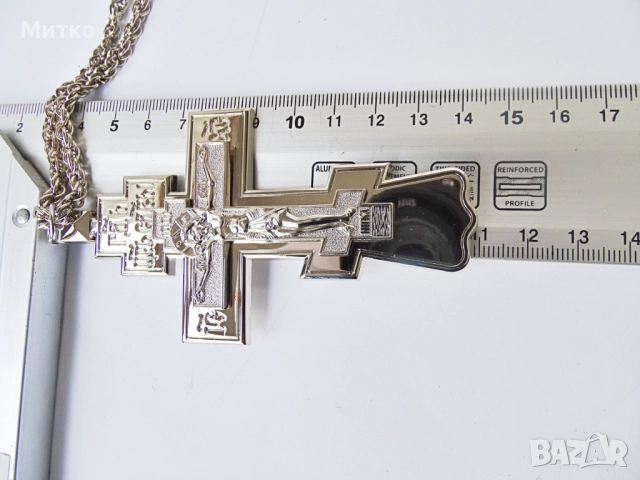 НОВ Свещенически, попски бронзов нагръден кръст 2, снимка 16 - Антикварни и старинни предмети - 51817856