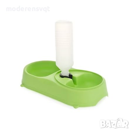 Двойна купа с диспенсър за вода за котки и кучета, снимка 4 - За кучета - 42126242