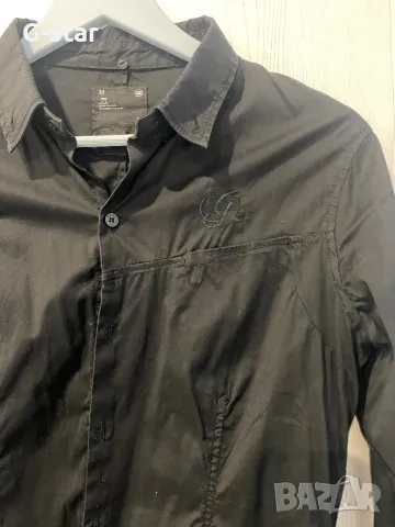 Черна дамска риза G-star, снимка 2 - Ризи - 48642848