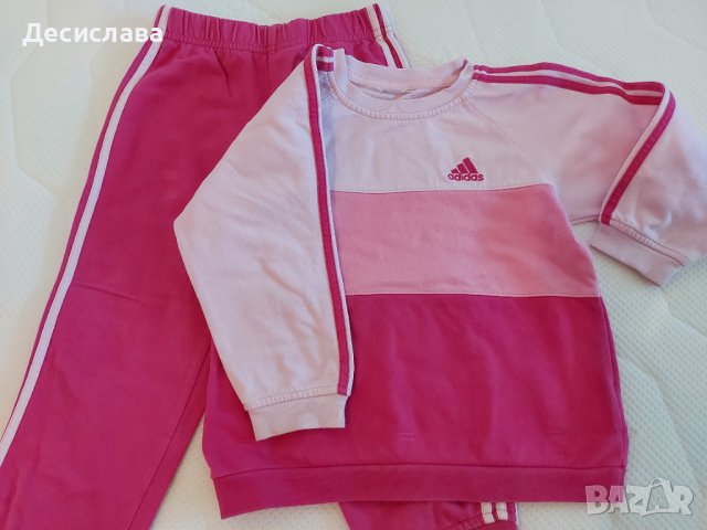 Екип на Адидас в розово за момиче размер 2-4 години