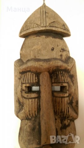 Африканска маска Хохе от Гана, снимка 3 - Антикварни и старинни предмети - 31620297