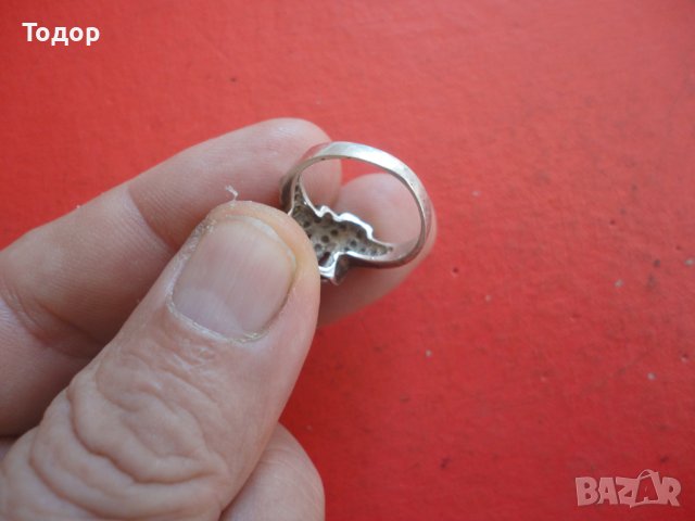 Сребърен пръстен с камъни 925, снимка 3 - Пръстени - 42208630