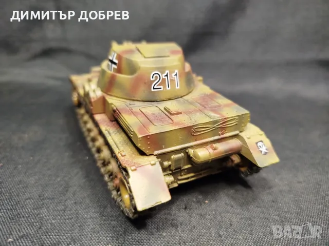 1/50 МЕТАЛЕН МАЩАБЕН МОДЕЛ ТАНК PZ IV SOLIDO FRANCE, снимка 3 - Колекции - 48933089