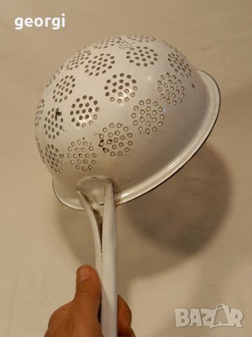 ретро емайлиран гевгир   11/3, снимка 4 - Антикварни и старинни предмети - 42895405