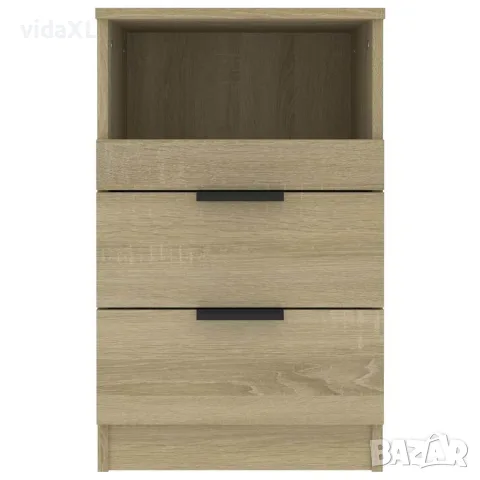 vidaXL Нощно шкафче, дъб сонома, инженерно дърво, снимка 4 - Шкафове - 56147984