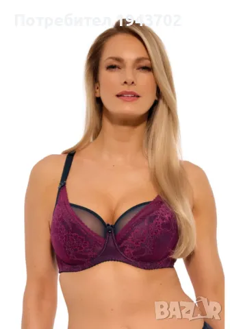 Луксозен полуподплатен сутиен в лилаво 1257 Gaia, снимка 1