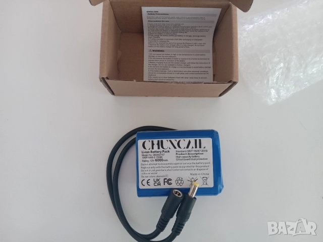 Нова CHUNCZIL Li-ion Батерия 12V 6000mAh (6Ah) - Висок Капацитет