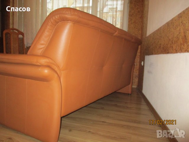Кожен диван тройка Himolla само за ценители, снимка 6 - Дивани и мека мебел - 31856949