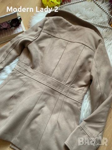 Бежово палто Talky Weijl, снимка 4 - Палта, манта - 51000076