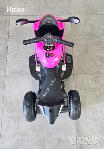 ТОП ЦЕНА!НОВО!Детски акумулаторен мотор с 3 гуми Nairobi PINK с 6V батерия,Bluetooth, снимка 6 - Детски велосипеди, триколки и коли - 55767010