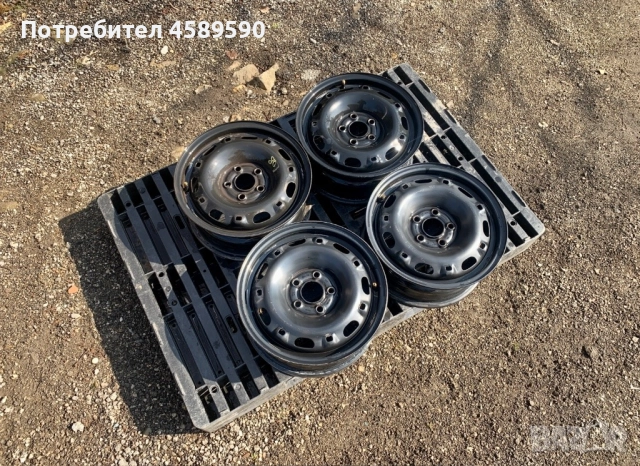 4бр.Оригинални железни джанти 14цола 5x100 за Vw,Skoda,Seat, снимка 3 - Гуми и джанти - 51803987