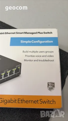 5-Port Gigabit Ethernet Easy Smart Managed Essentials Switch GS305E, снимка 2 - Суичове - 55921663