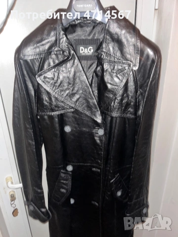 Кожено палто на Dolce & Gabanna