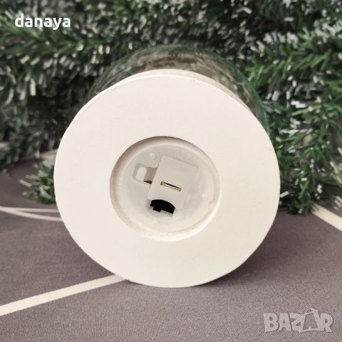 4137 Декоративна светеща топка Дядо Коледа с подаръци и елха, снимка 5 - Декорация за дома - 42571853