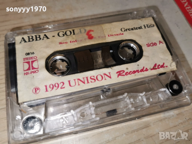 ABBA-GOLD UNISON TAPE 1992 1312252311, снимка 5 - Аудио касети - 52777954