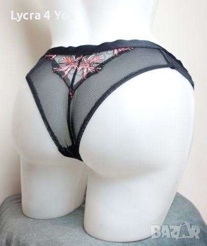 M/L страхотни бразилиани от сатен, тюл и дантела, снимка 2 - Бельо - 38541916