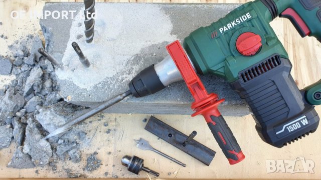 Мощен Перфоратор Къртач PARKSIDE 1500W SDS, снимка 4 - Бормашини - 38986391