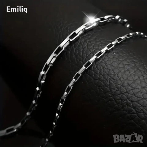 Мъжки Ланец от Медицинска стомана, снимка 3 - Колиета, медальони, синджири - 51944963