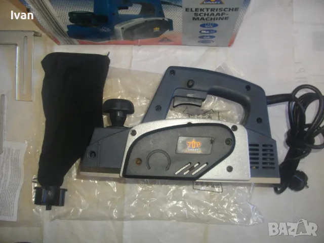 НОВО 900 вата Немско Голямо ЕЛЕКТРИЧЕСКО РЕНДЕ Top Craft Hamburg Germany Ножове 82мм Стружуване 3мм, снимка 7 - Други инструменти - 47690996