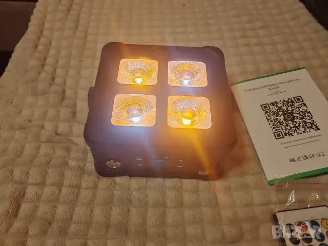 LED PAR ZQ01247 – акумулаторен RGBWA+UV прожектор с DMX и приложение