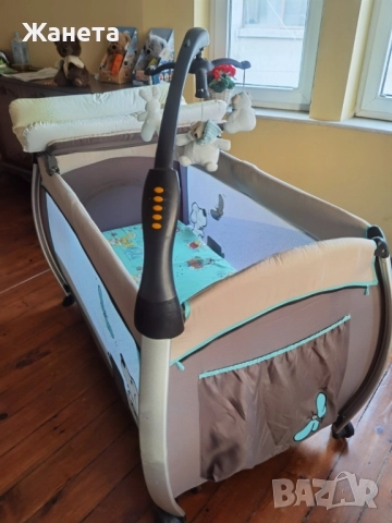 Сгъваема кошара, с матрак и мек дюшек., снимка 3 - Кошарки - 51945235