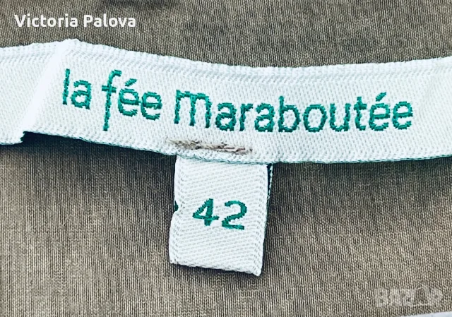 Луксозна копринена дълга рокля La Fée Maraboutée, произведена в Италия, размер M (маломерна 42), снимка 3 - Рокли - 55991156