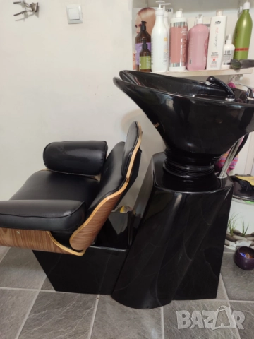 Фризьорска измивна колона  и Фризьорски стол , снимка 3 - Фризьорски столове - 52827929