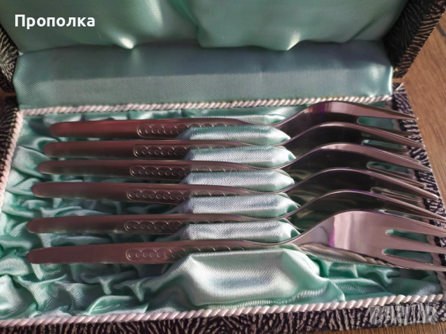 Висококачествен комплект от Немски десертни вилици, неръждаеми 18/10, снимка 4 - Прибори за хранене, готвене и сервиране - 53883003