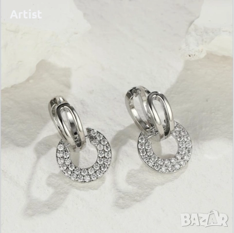 Обеци от хипоалергенна стомана, снимка 4 - Обеци - 52965175